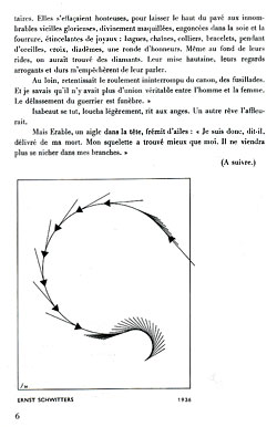 Zeichnung von Ernst Schwitters 1936, reproduziert in der Zeistschrift Plastique, Nr. 4, 1939